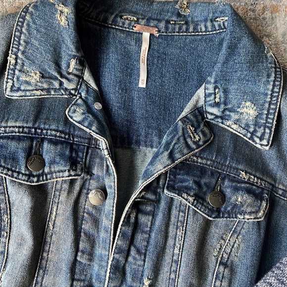 Free People Denim Jacket XS - Picture 7 of 9